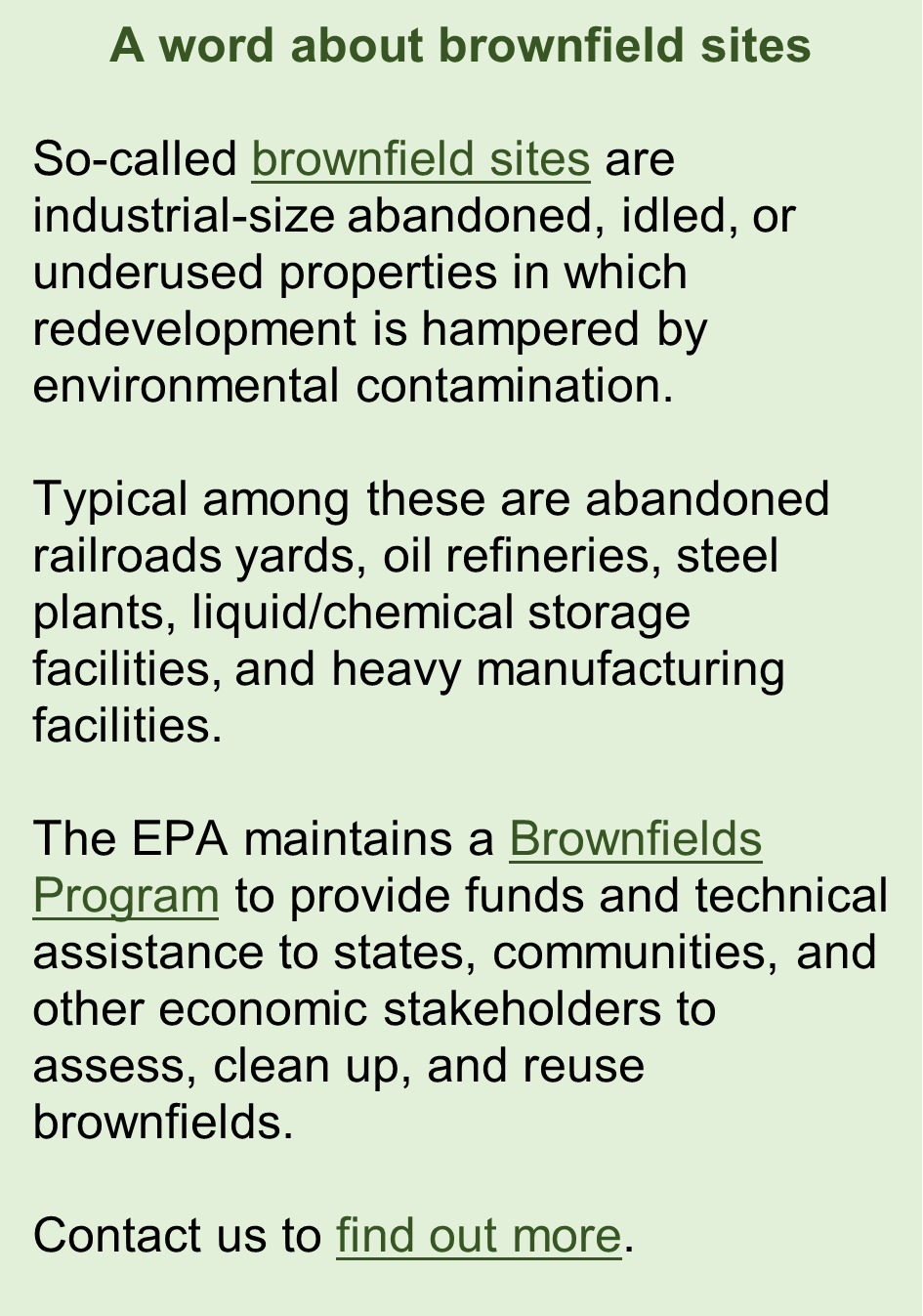 A Quick Review Of Environmental Remediation (AKA "Site Cleanup")